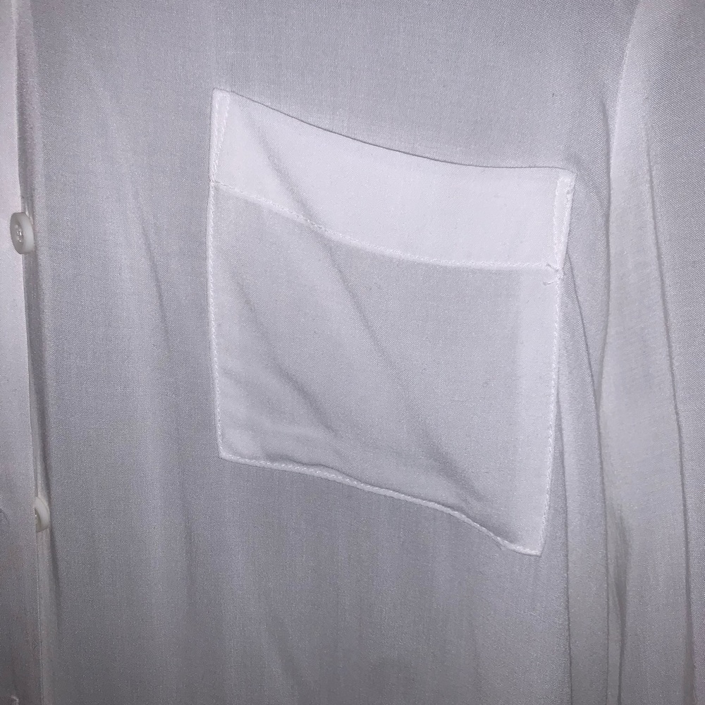 BCBG sheer button up blouse - Picture 3 of 5